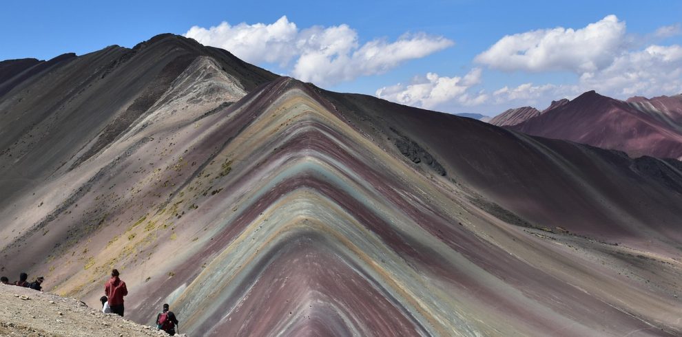 peru, rainbow mountain, landscape, mountains, panorama, trekking, south america, nature, to travel