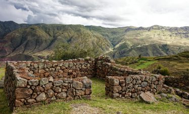 The archaeolocical site of tipon in cusco peru