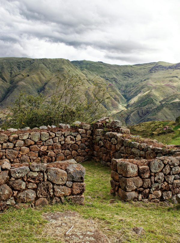 The archaeolocical site of tipon in cusco peru