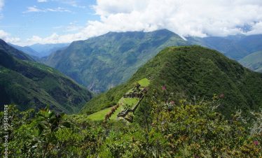 View of Choquequirao, Inca Ruins, Peru