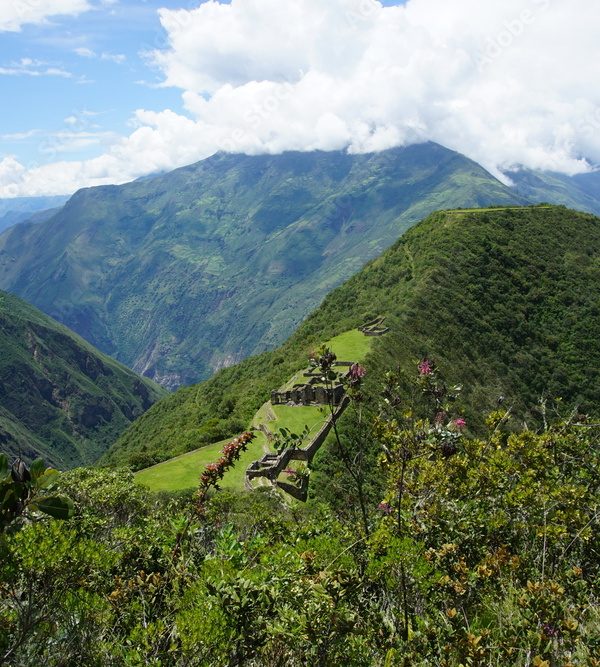 View of Choquequirao, Inca Ruins, Peru