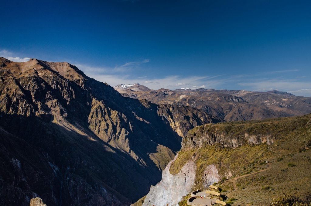colca, arequipa, nature, mountain range, peru, mountain, darling, blue